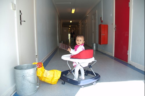 Baby, asylcenter Avnstrup